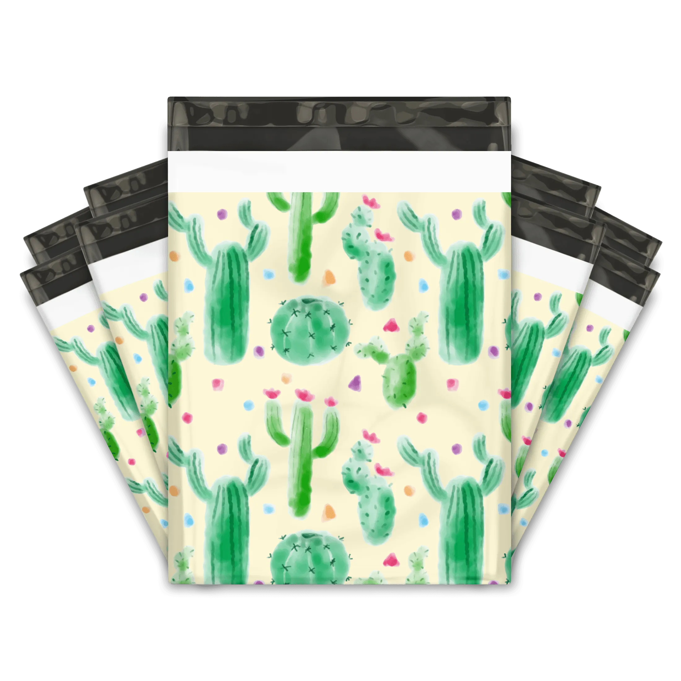 10x13 Cactus Designer Poly Mailers Shipping Envelopes Premium Printed Bags