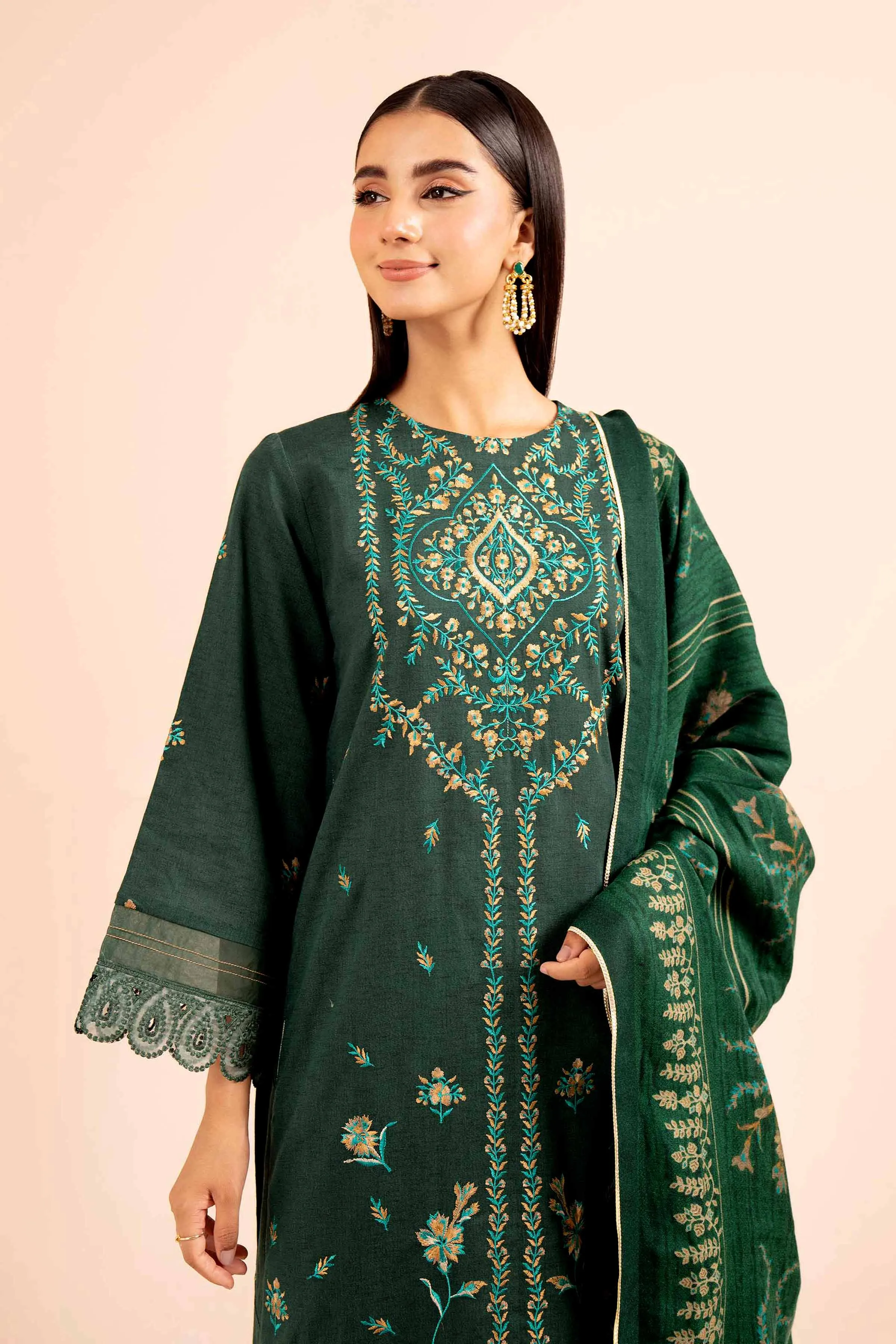 3 Piece - Embroidered Suit - 42404255