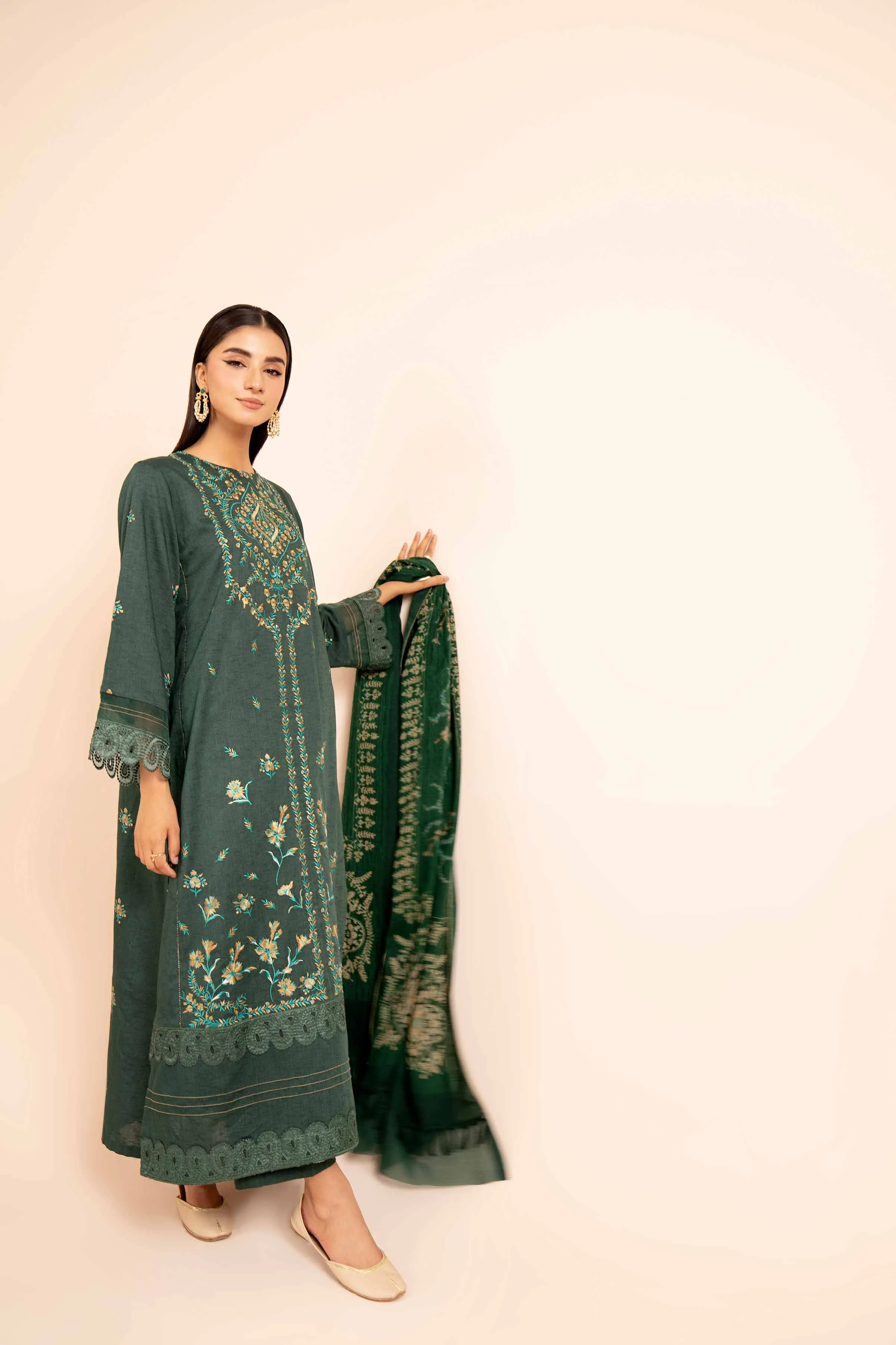 3 Piece - Embroidered Suit - 42404255