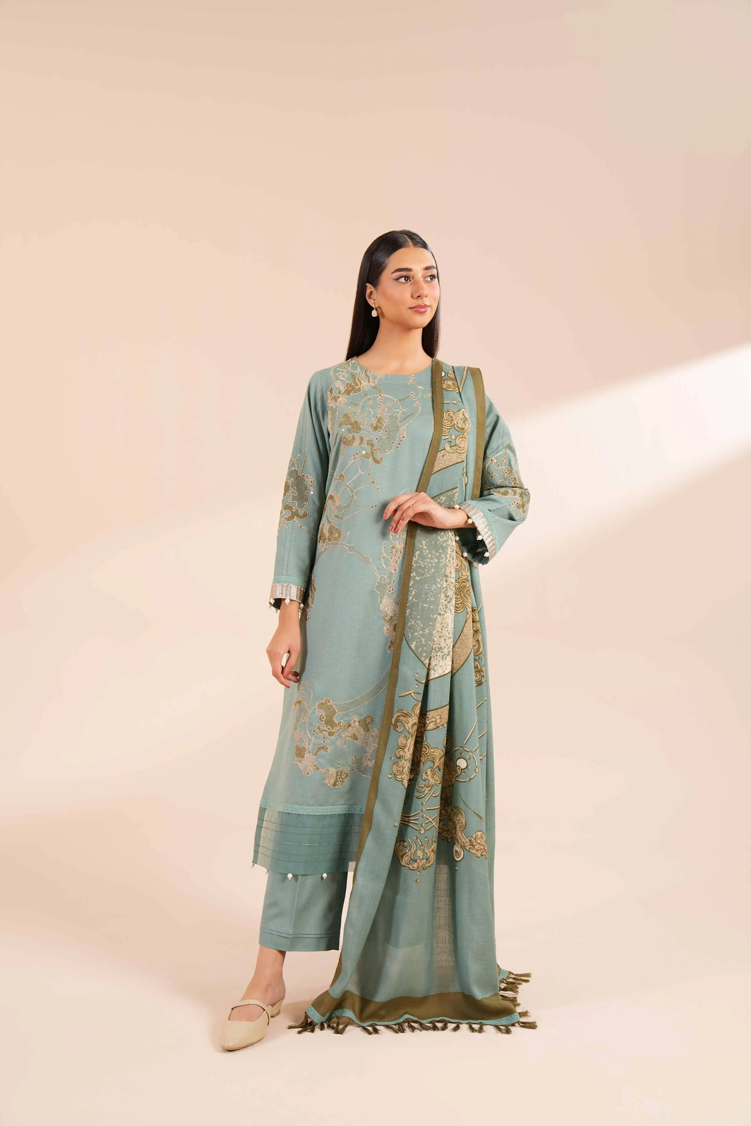 3 Piece - Embroidered Suit - 42404265