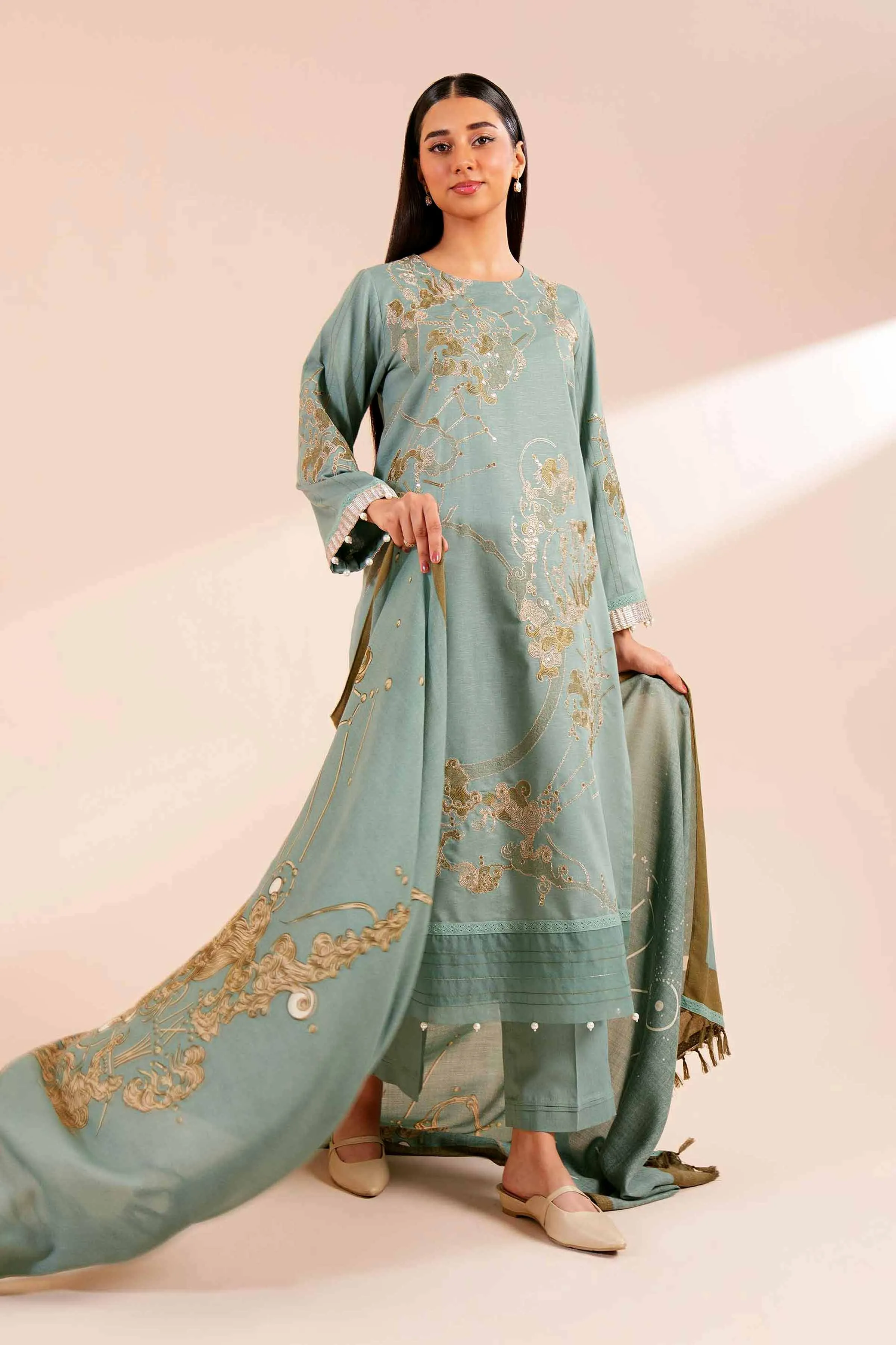 3 Piece - Embroidered Suit - 42404265