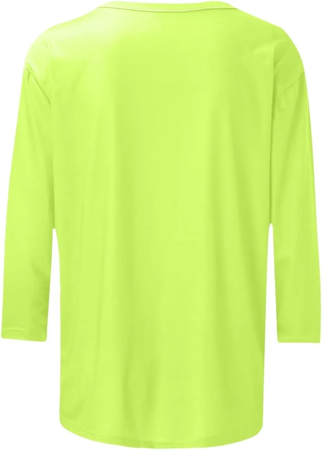 3/4 Length Sleeve Womens Tops 2025 Spring Casual Loose Fit Crew Neck T Shirts Soft Three Quarter Length Tunic Tops