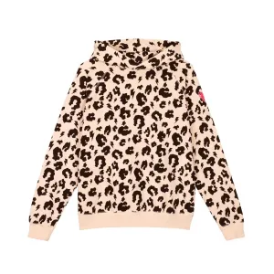 Adult Super Soft Hoodie Blush Leopard and Lightning Bolt