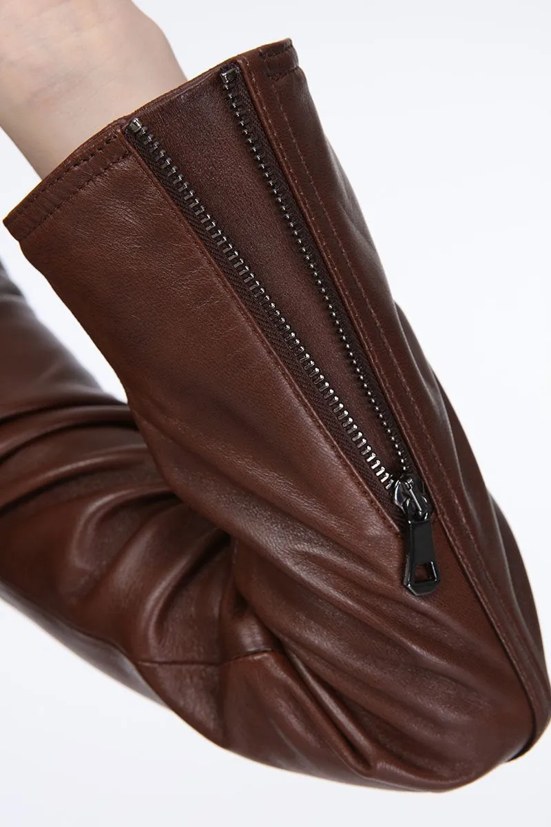 AILE Millie Leather Biker Jacket