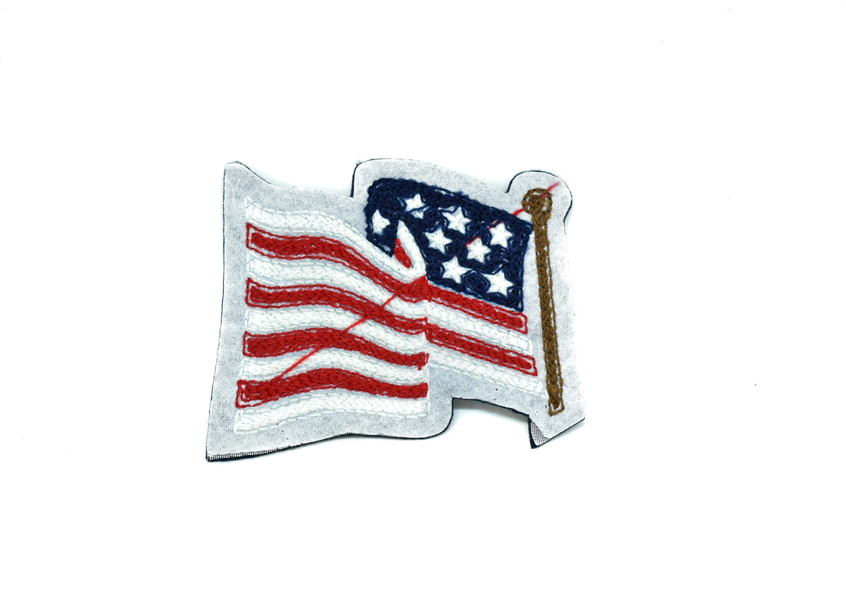 American Flag Patch 3.80" x 3.50"- 1 Piece