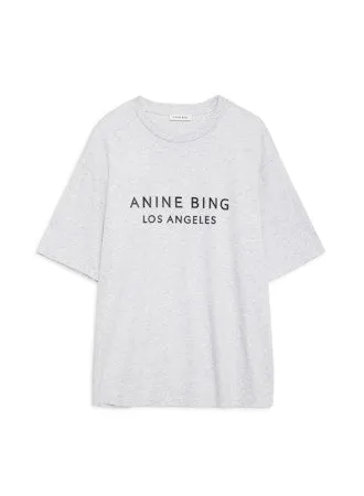Anine Bing - Myers Tee Anine Bing in Heather Grey