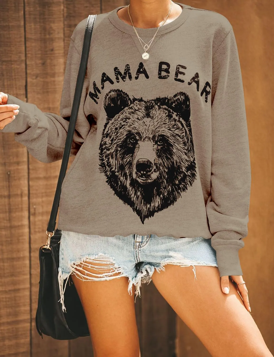 Blooming Jelly Womens Mama Sweatshirt Crewneck Loose Fit Soft Cute Long Sleeve Tops Ladies Graphic Casual Fall Mom Shirts