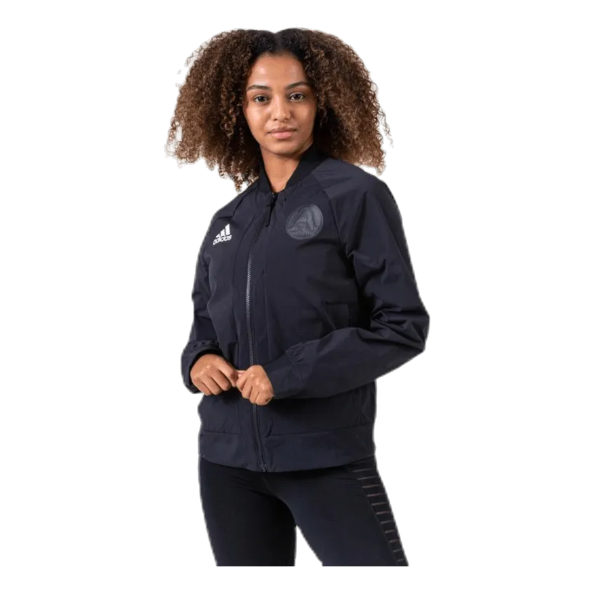 Bomber Jacket White/Black