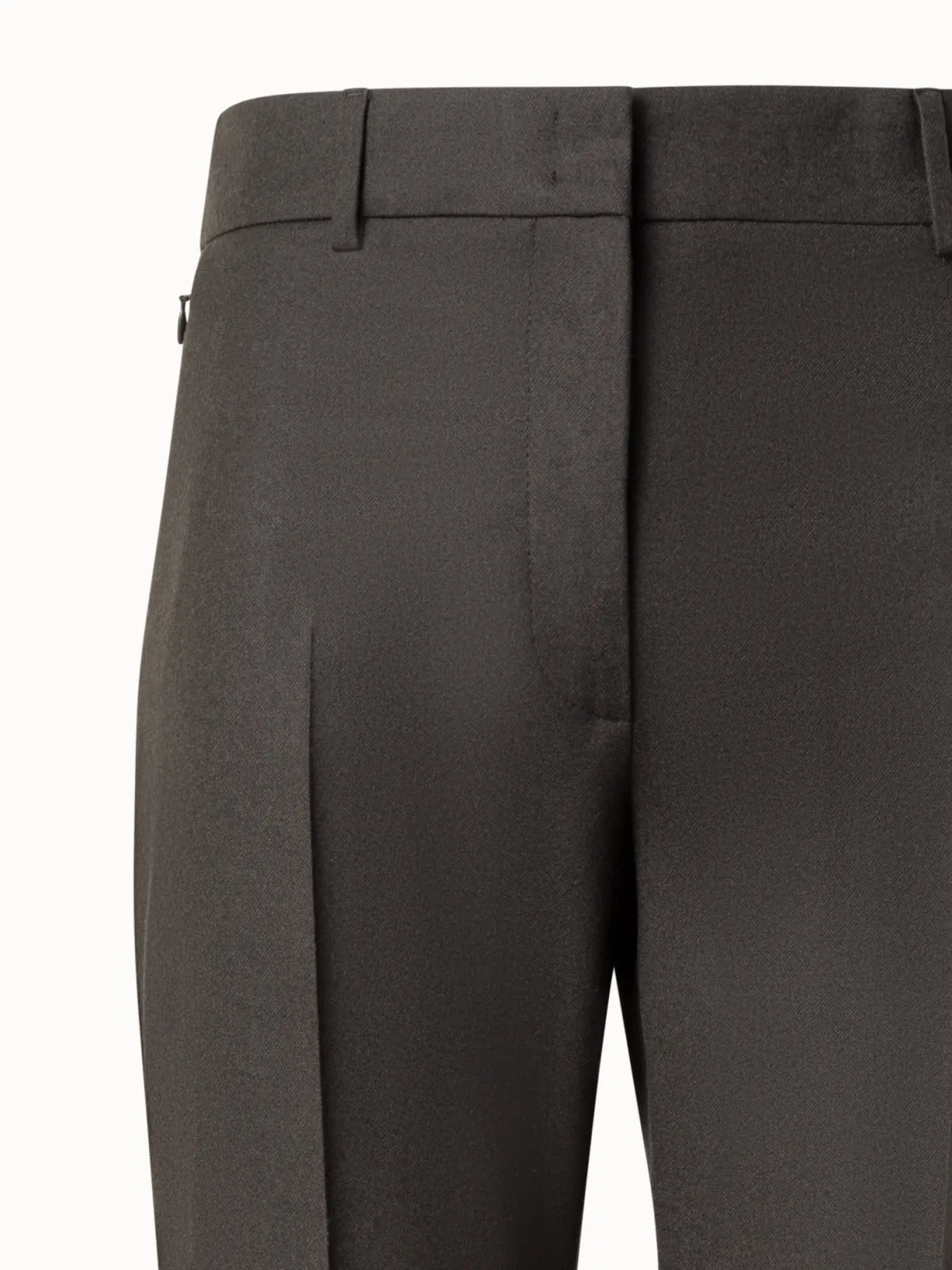 Bootcut Wool Stretch Flannel Pants
