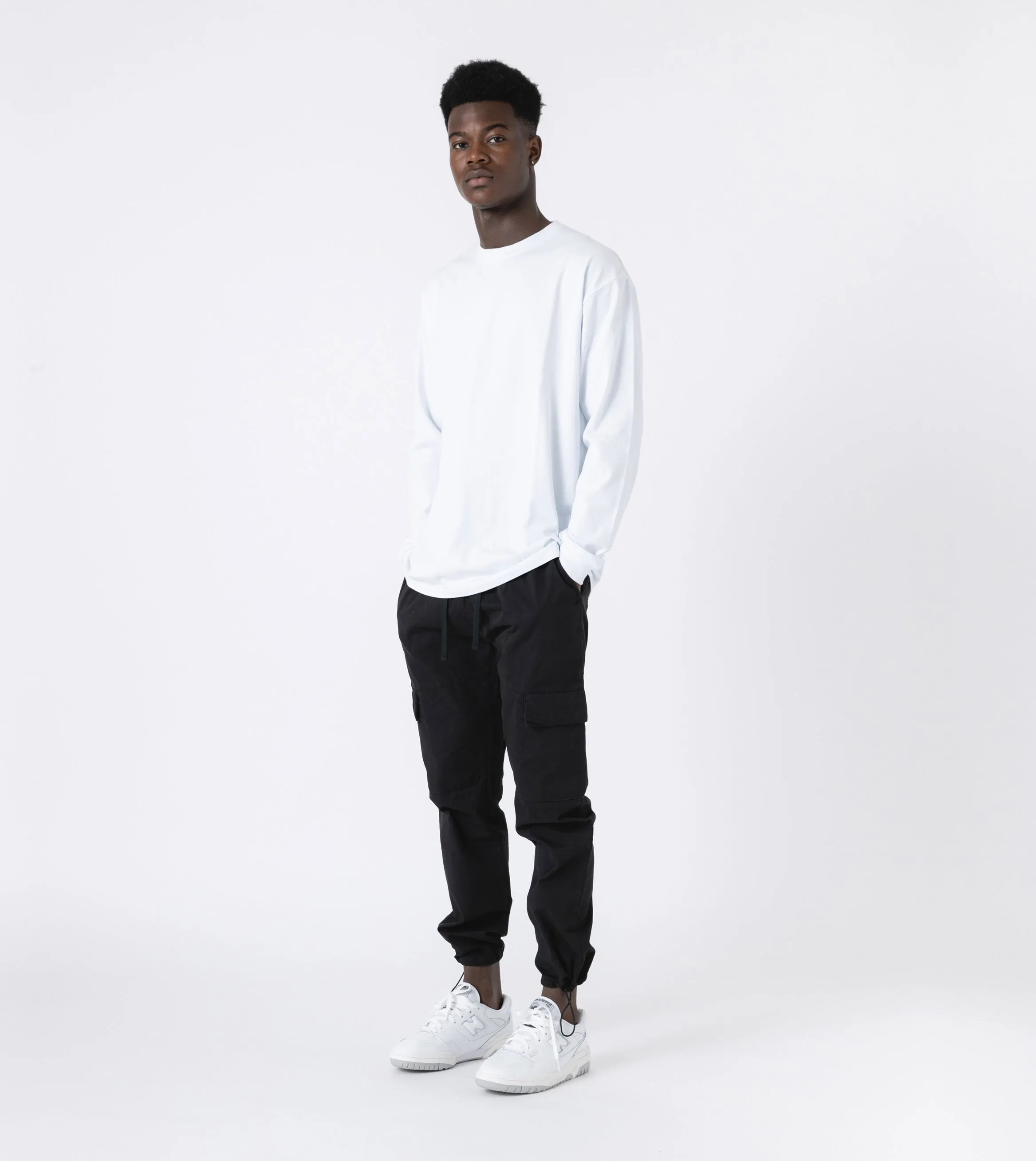 Box LS Tee White