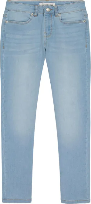Calvin Klein Girls' Skinny Fit Stretch Denim 5-Pocket Jeans