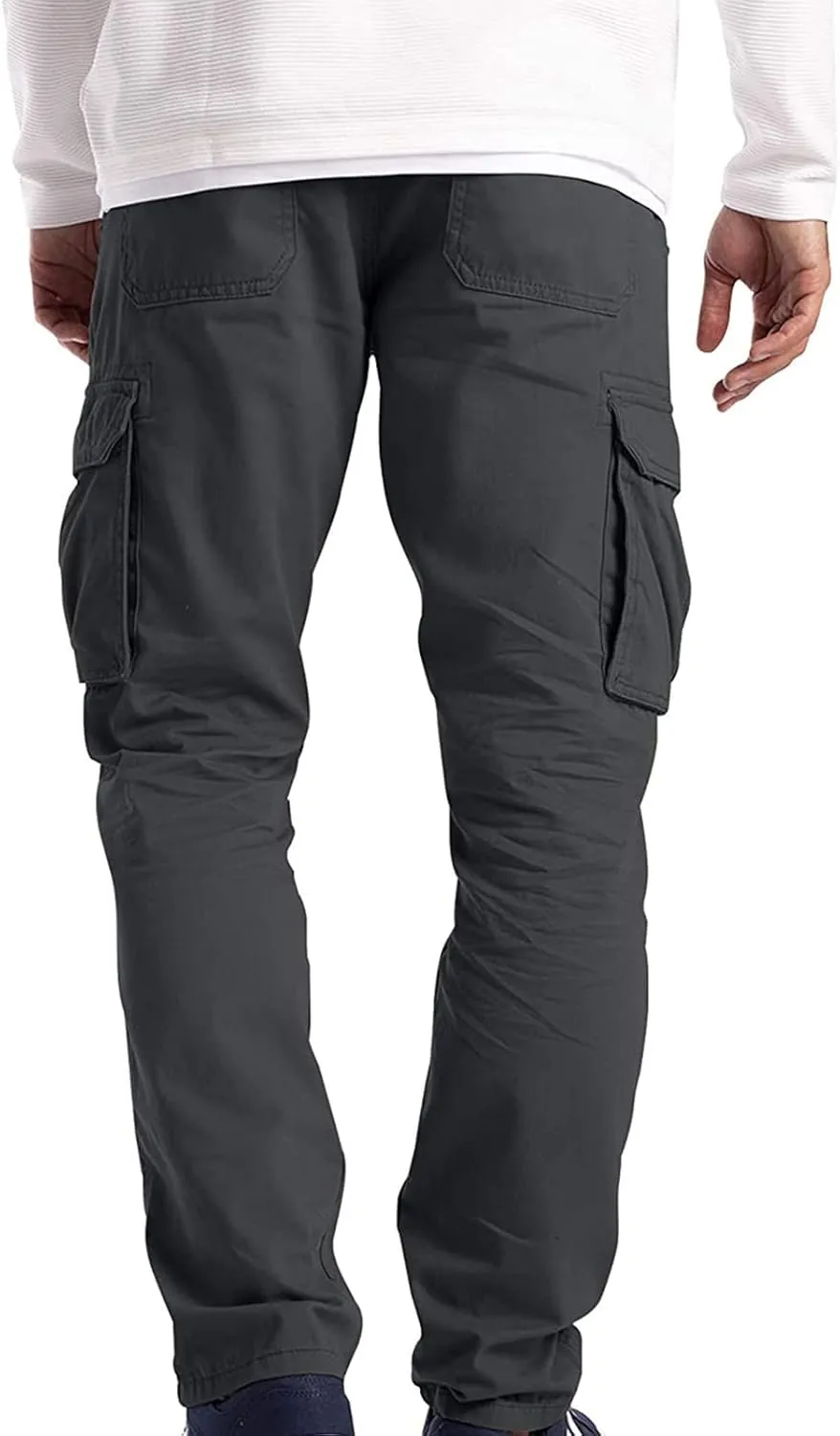 Cargo Pants Men 2023 Casual Stylish Premium Twill Multi Pockets Loose Trouser Big and Tall Solid Sport Sweatpants