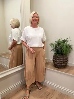 Cocoon Joggers Camel