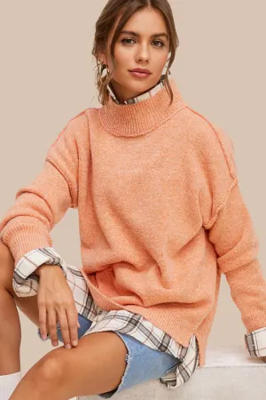 Cozy Charming Turtleneck Long Sleeve Fashion Top Sweater