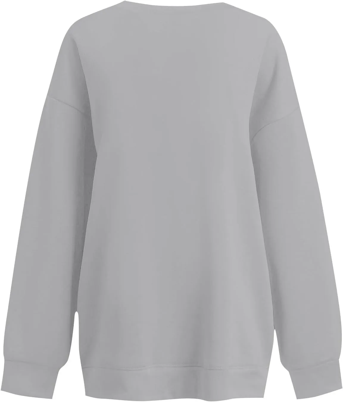 Crew Neck Sweatshirts Women Long Sleeve Fleece Oversized Sweatshirt Soft Lightweight Pullover Tops Trendy Winter Coat