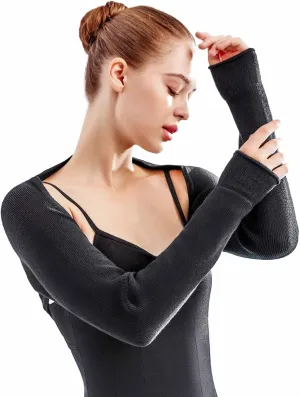 Daydance Women Wrap Dance Sweater Pink Soft Ballet Warm Up Jacket for Leotards