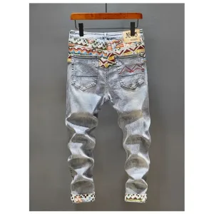 GeoStitch High-End Slim Fit Jeans