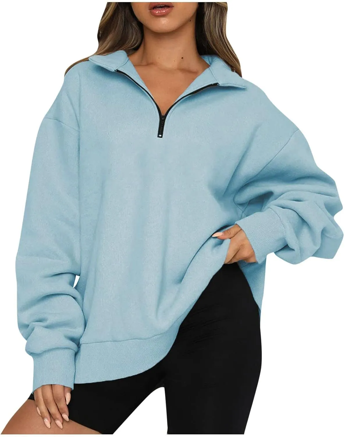 Half Zip Pullover Women Alaska Eagles Letter Print Graphic Sweatshirts for Women Long Sleeve Fall Tops
