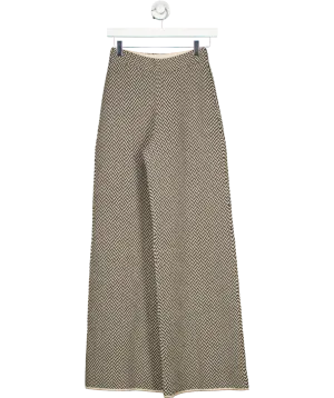 Joseph Cream Chevron Knitted Trousers UK XS