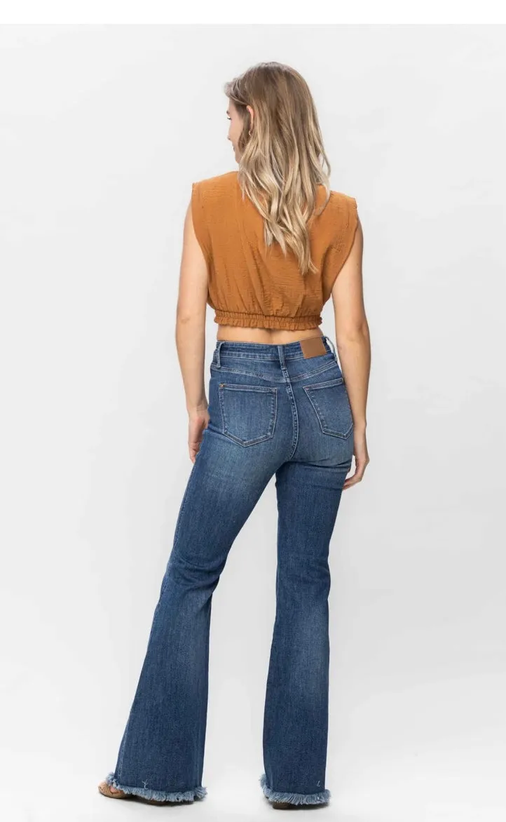Judy Blue Fray Hem Flare