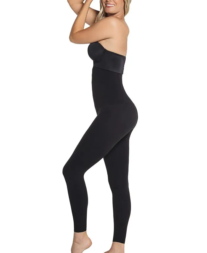 Leonisa Women's Extra High Waist Compression Leggings, Black