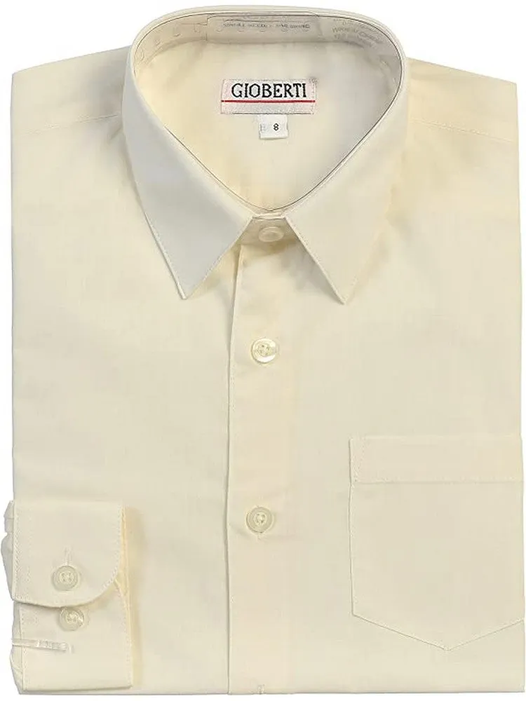 Little Boys Long Sleeve Elegant Dress Shirt 2T-7