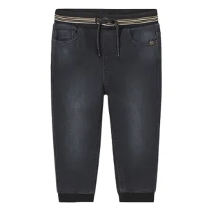 Mayoral - Baby Boys Soft Denim Joggers in Black