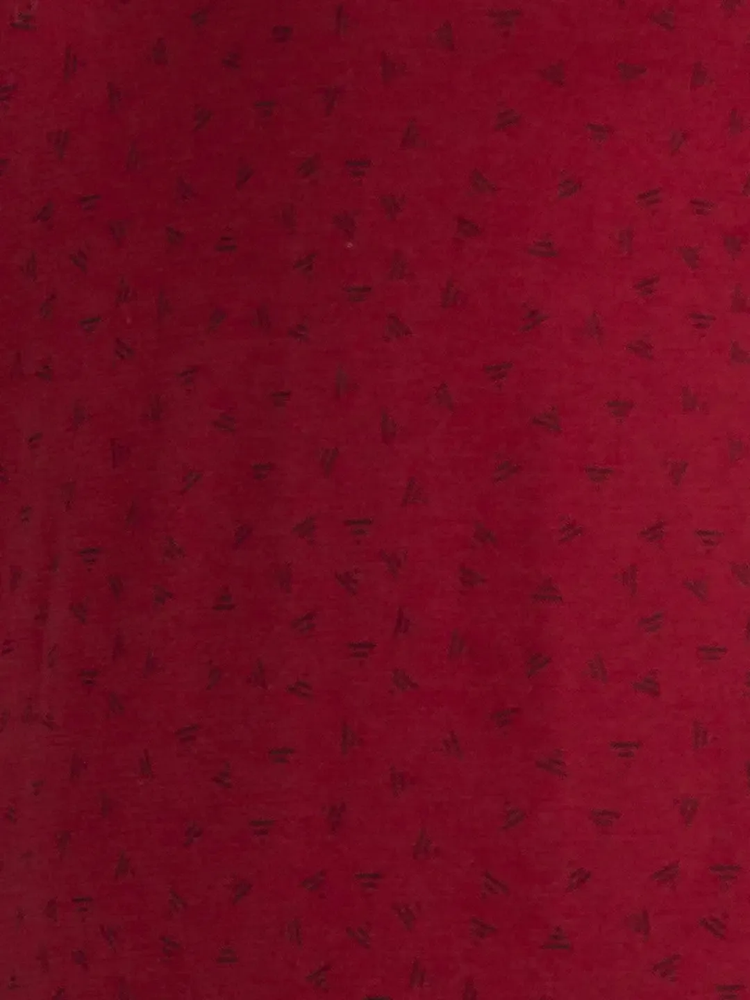 Men Red Print Cotton Full Sleeve Sweaters
