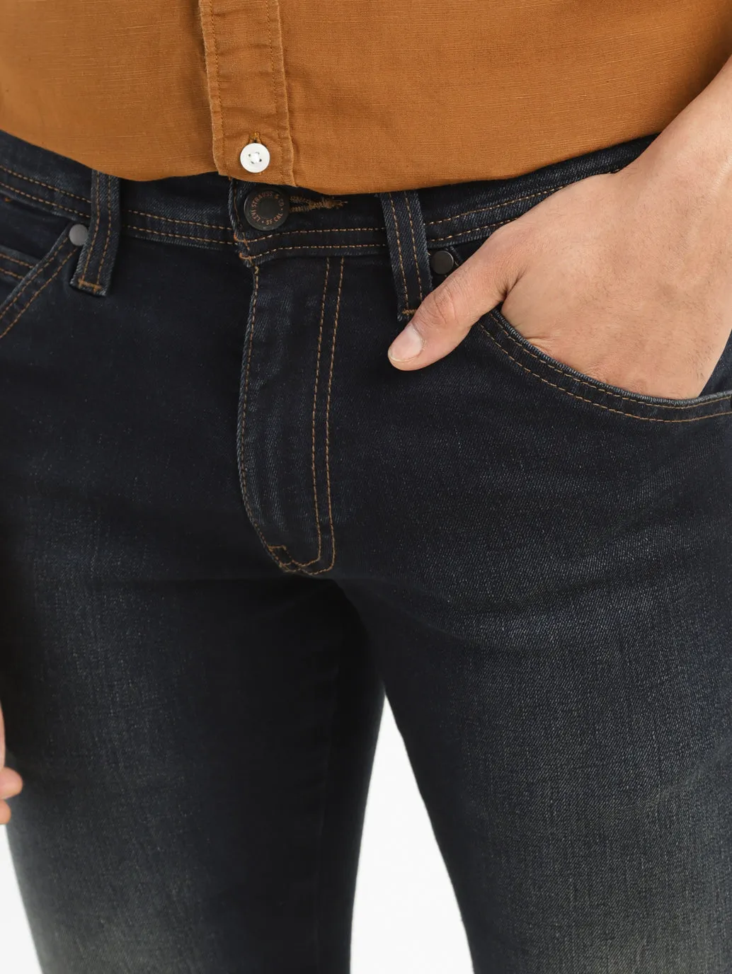 Men's 65504 Dark Indigo Skinny Fit Mid Rise Jeans