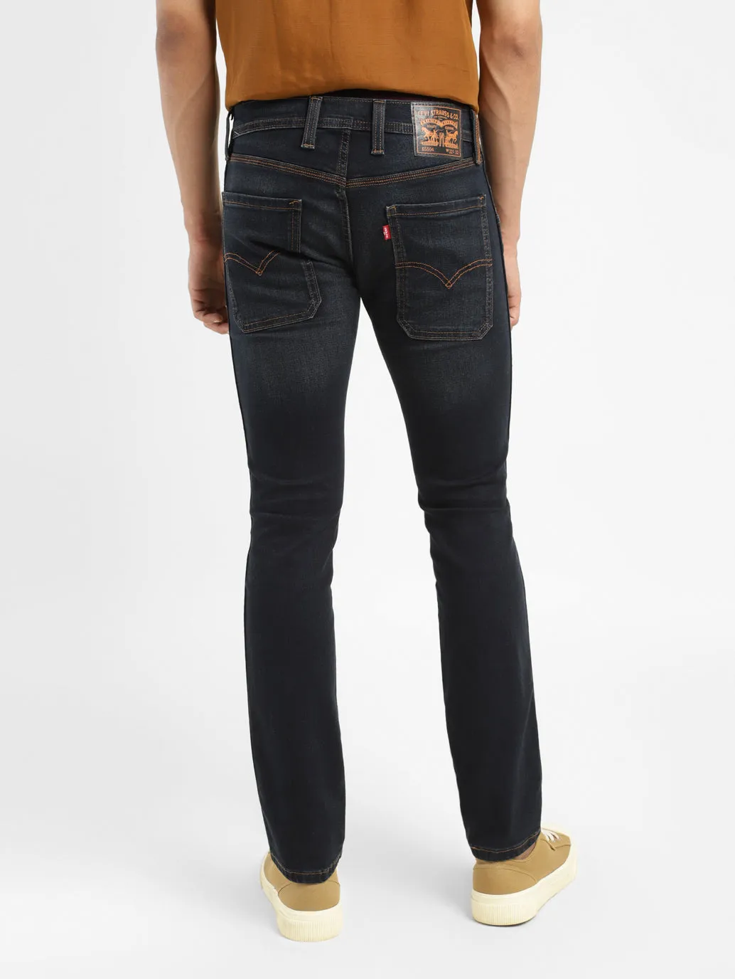 Men's 65504 Dark Indigo Skinny Fit Mid Rise Jeans