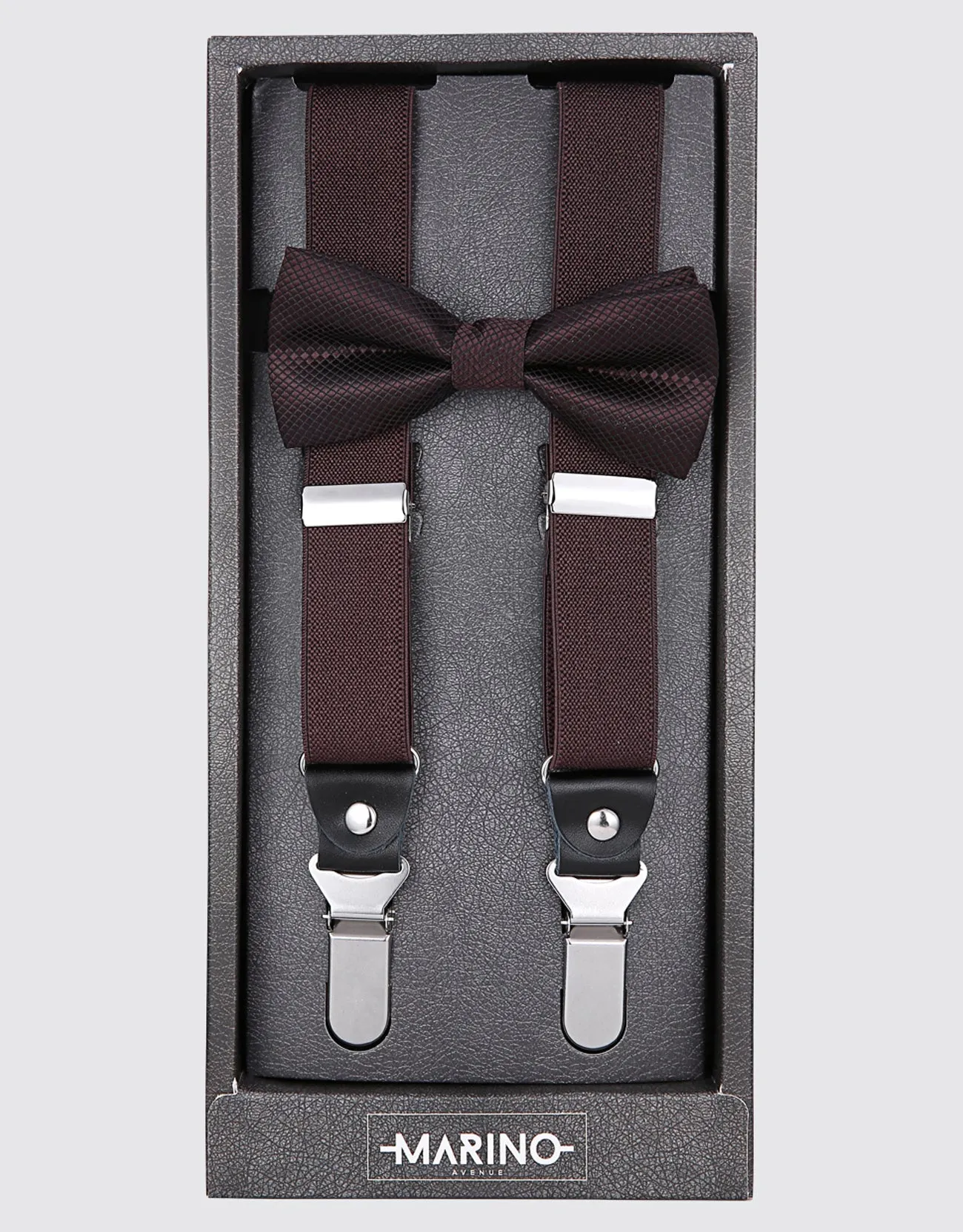 Men's  Elastic 1" Kloope Suspenders Bow Tie