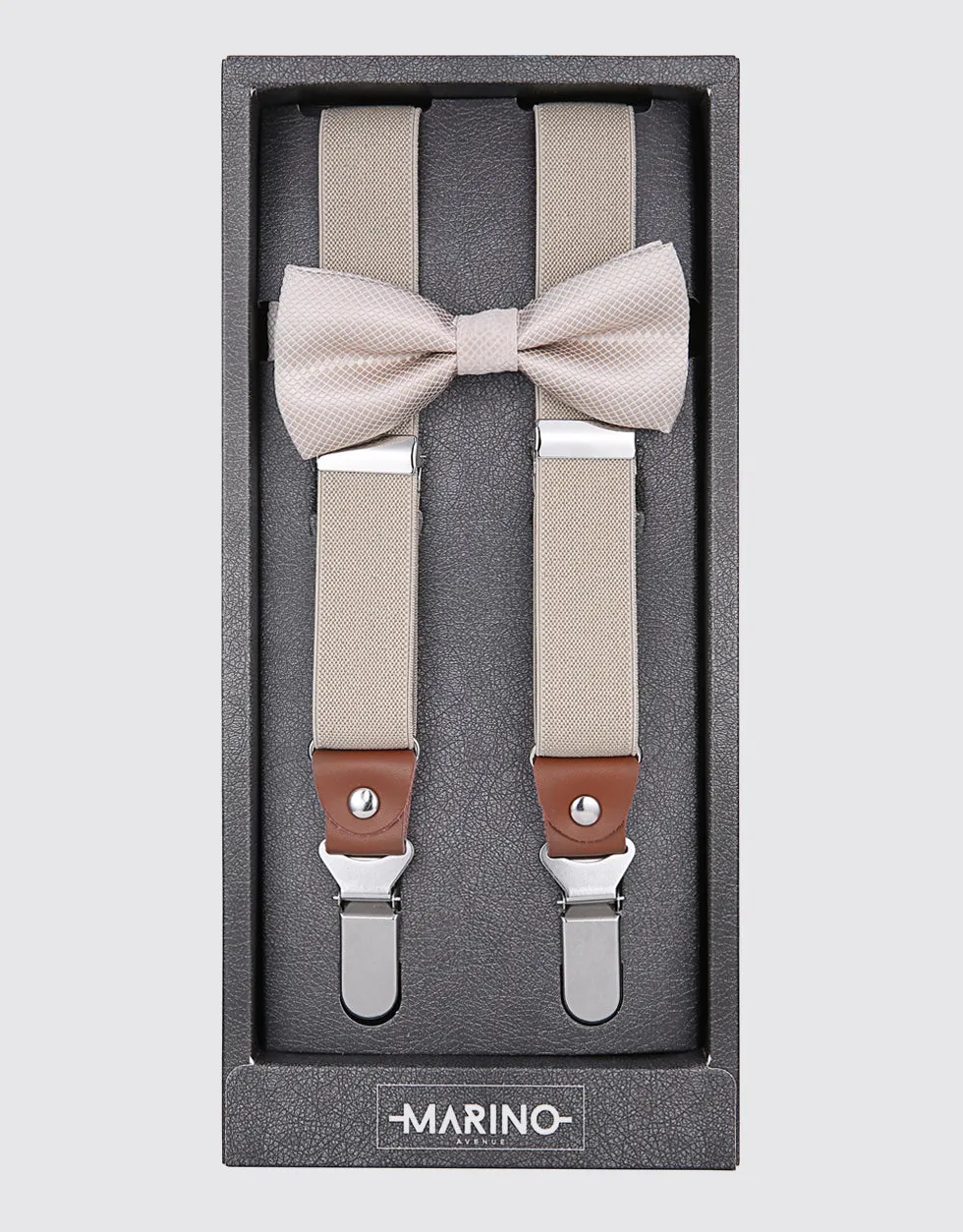 Men's  Elastic 1" Kloope Suspenders Bow Tie