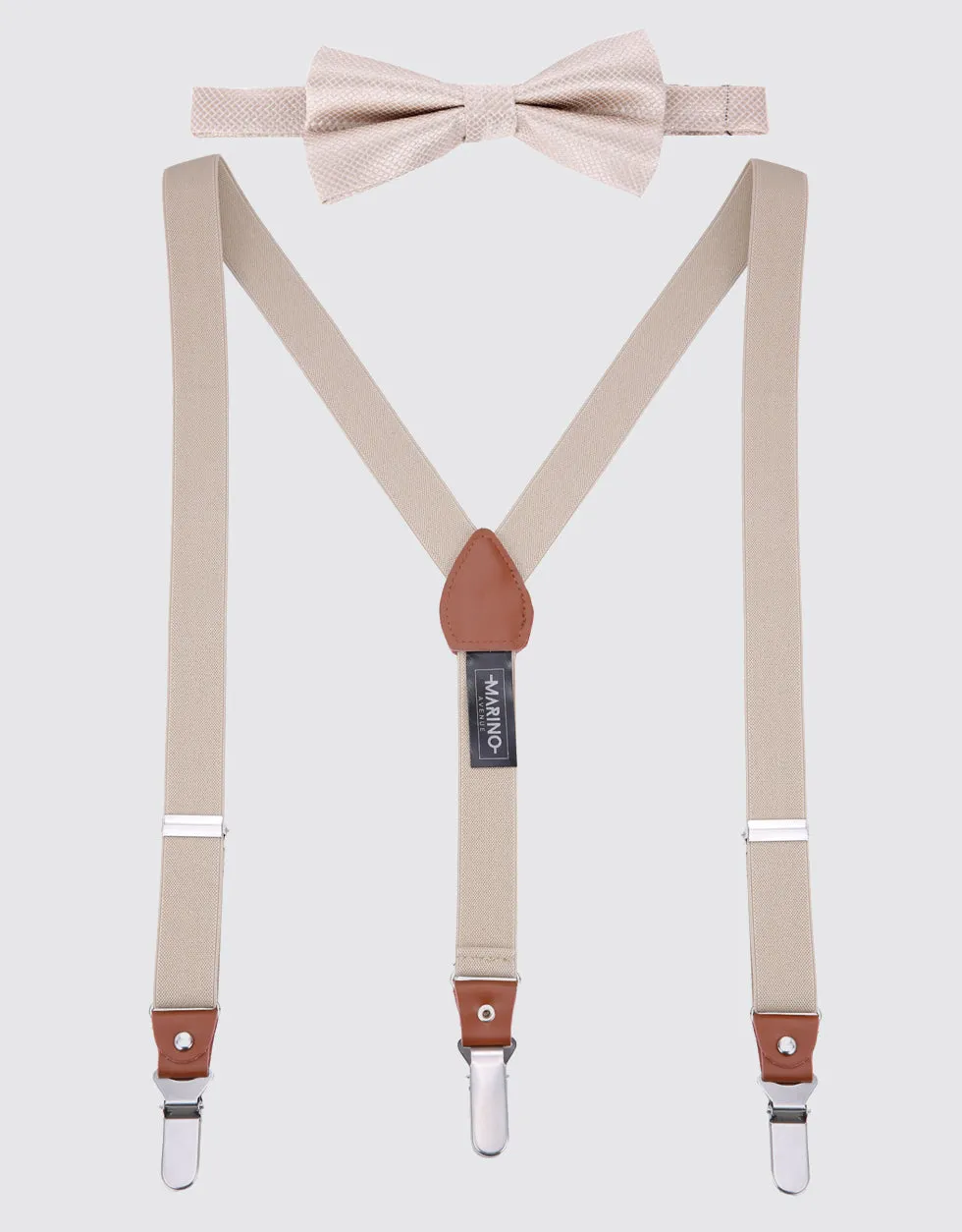 Men's  Elastic 1" Kloope Suspenders Bow Tie