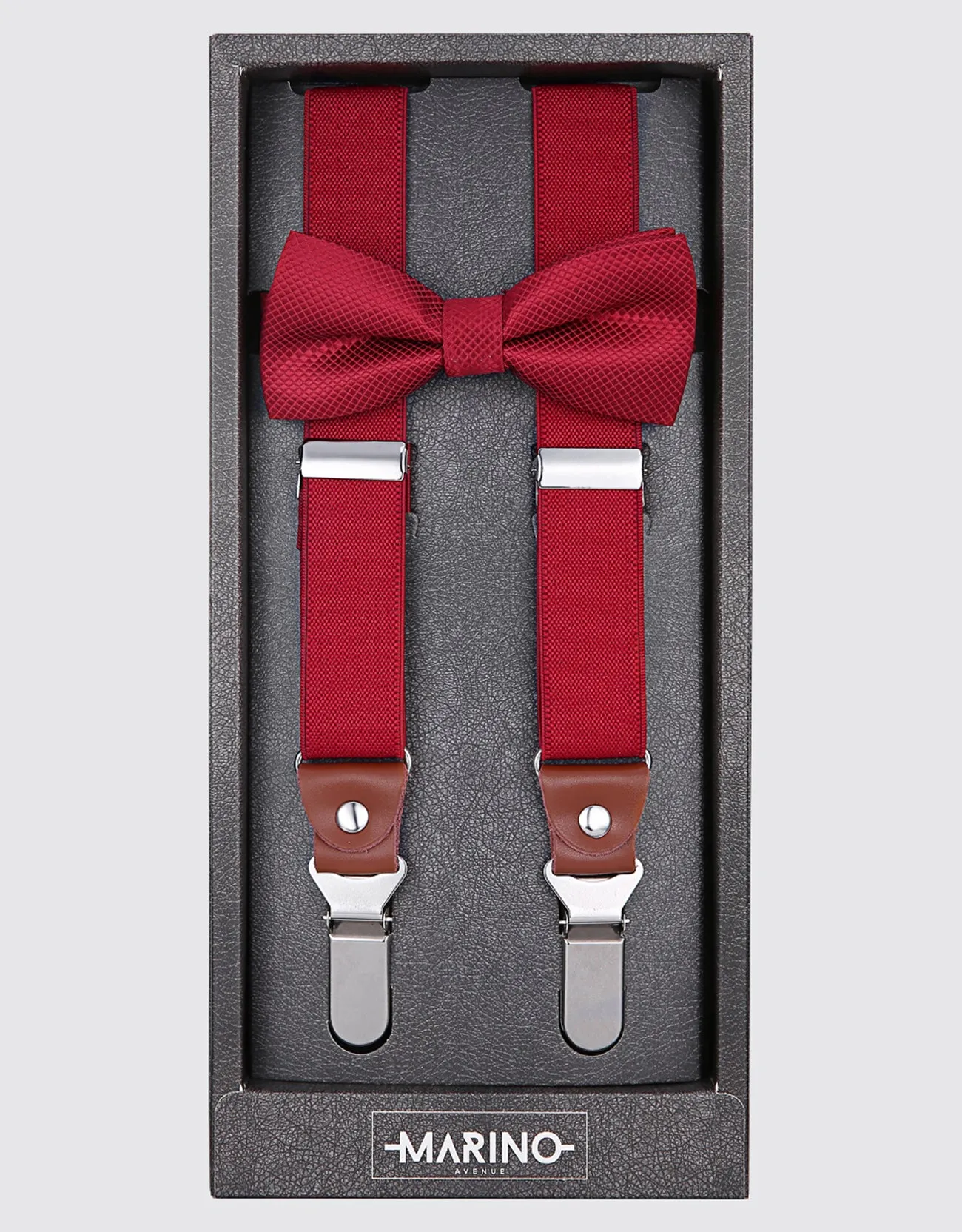 Men's  Elastic 1" Kloope Suspenders Bow Tie