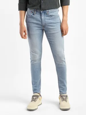 Men's Light Indigo Skinny Fit Mid Rise Jeans