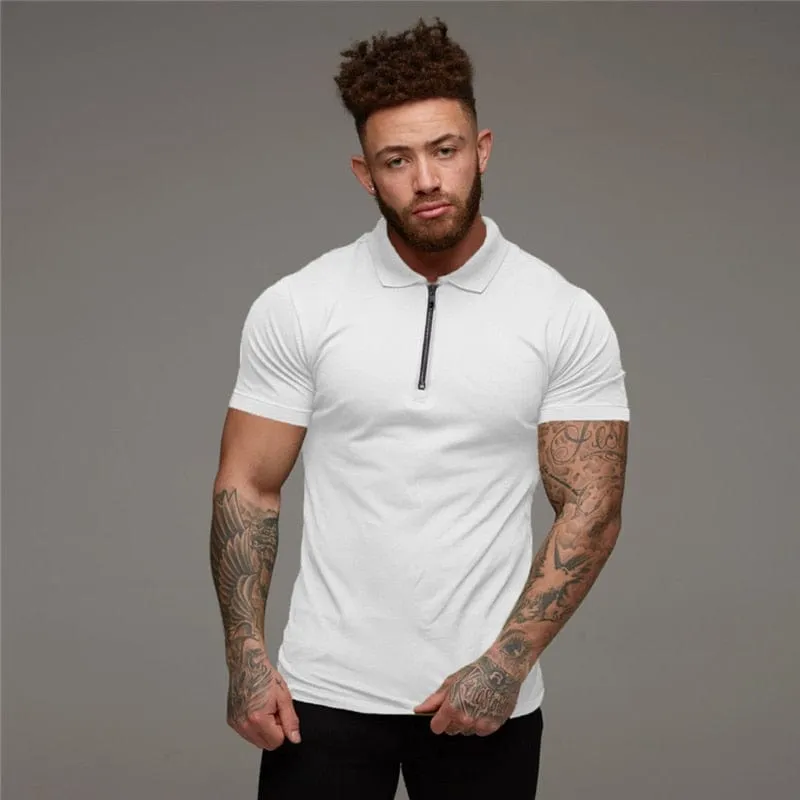Men's thiery  muscle polo