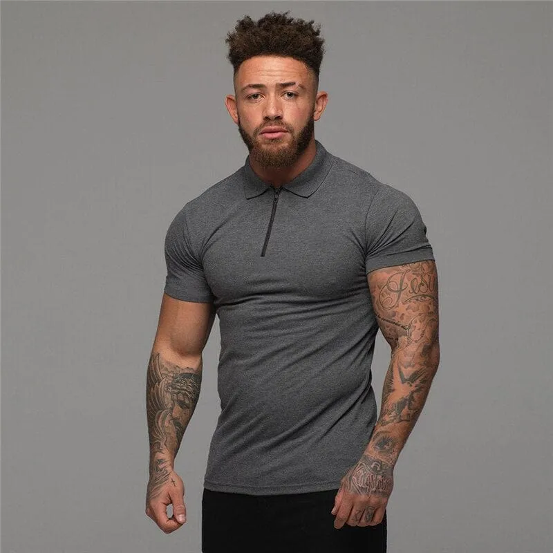 Men's thiery  muscle polo
