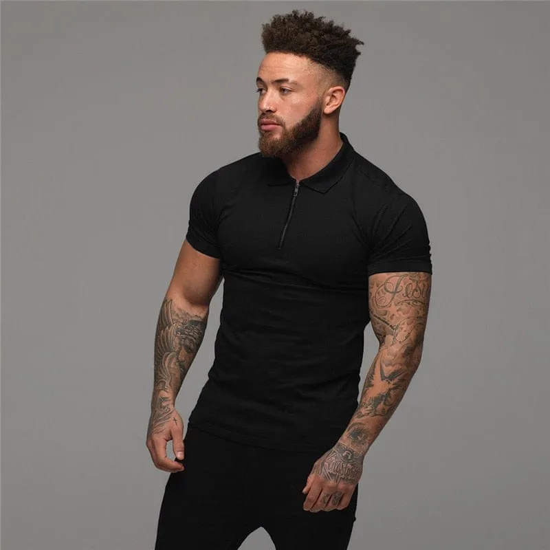 Men's thiery  muscle polo