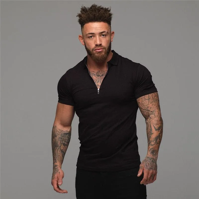 Men's thiery  muscle polo