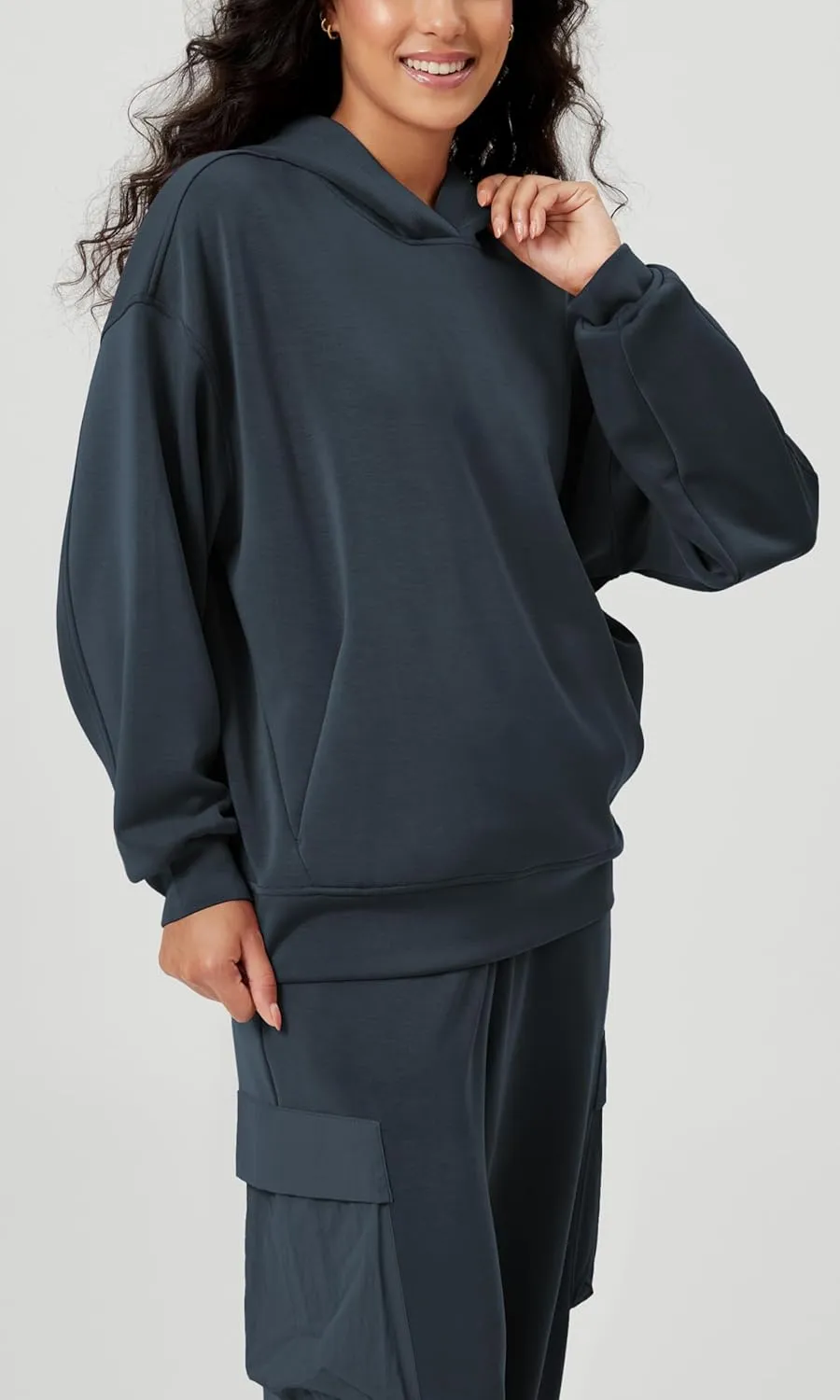 ODODOS Women's Modal Soft Oversized Hoodies Long Sleeve Hooded Sweatshirts Pullover Top with Kangaroo Pocket