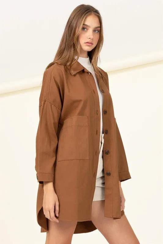 OVERSIZED SHIRT JACKET