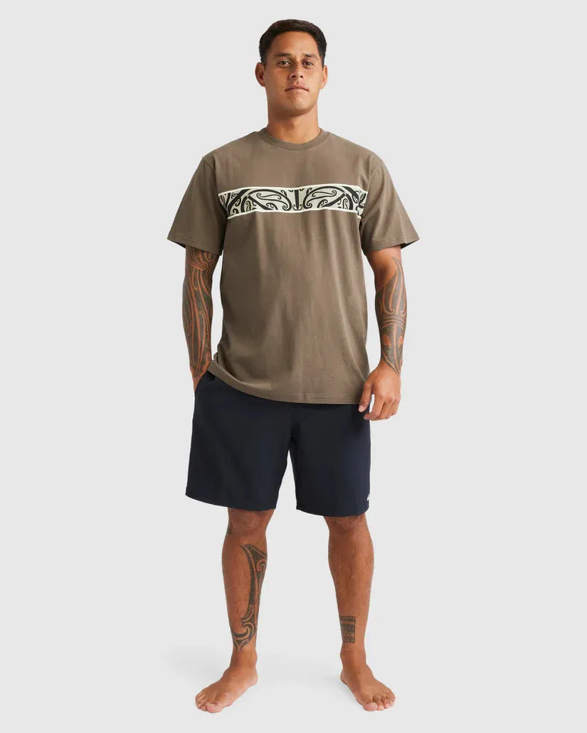 Quiksilver Ta Kehu - Men's Kowhaiwhai Mangopare Panel T-Shirt