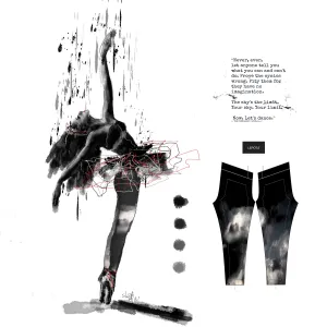 "Sky is the limit" low waist Leggings
