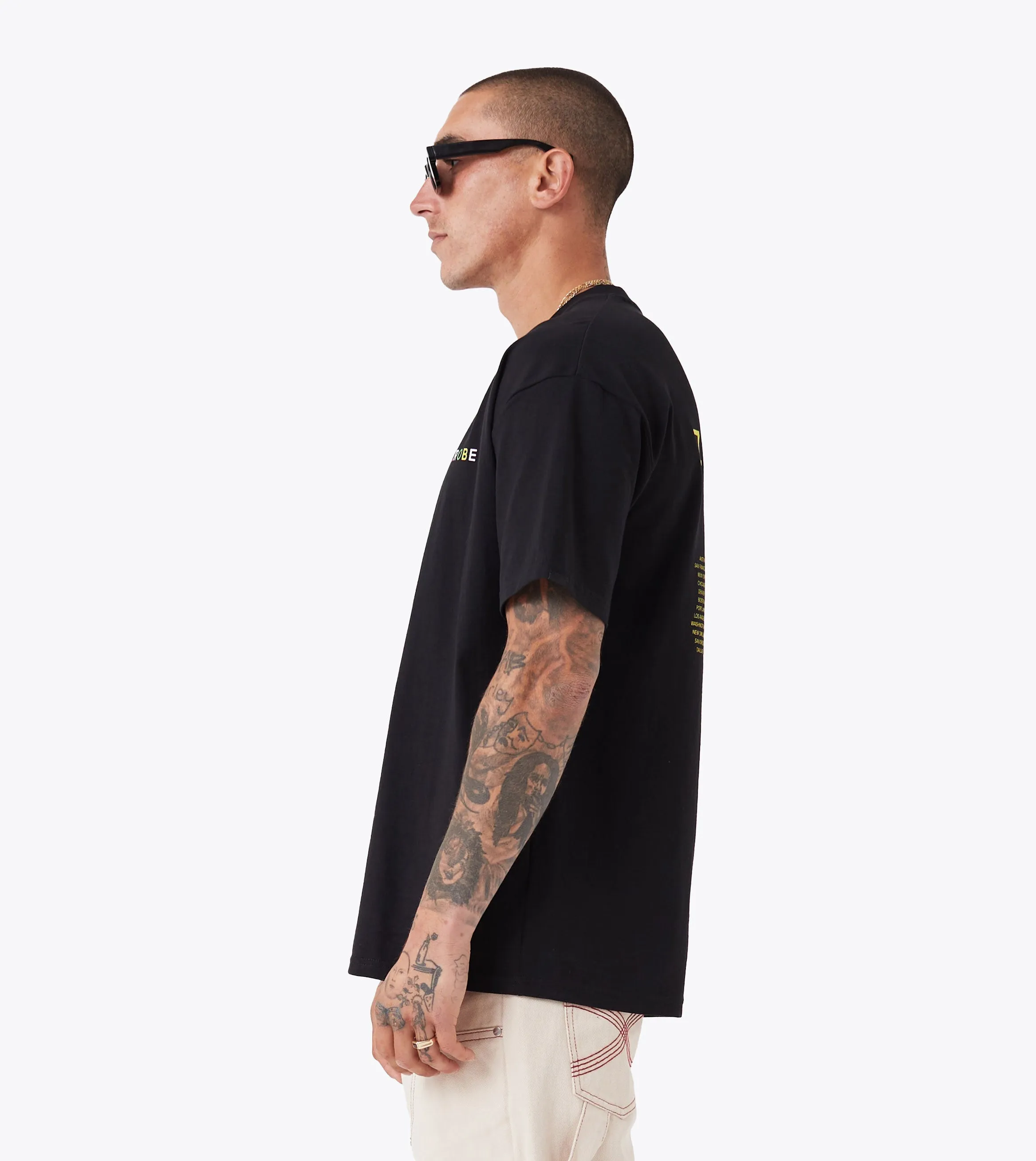 Rainbow Box Tee Black