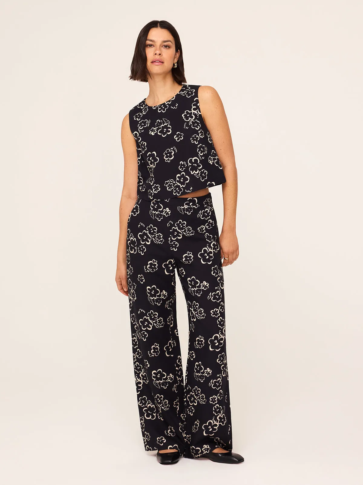 Rina Sketch Floral Trousers