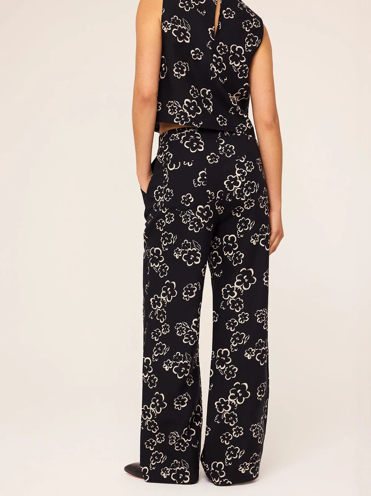Rina Sketch Floral Trousers