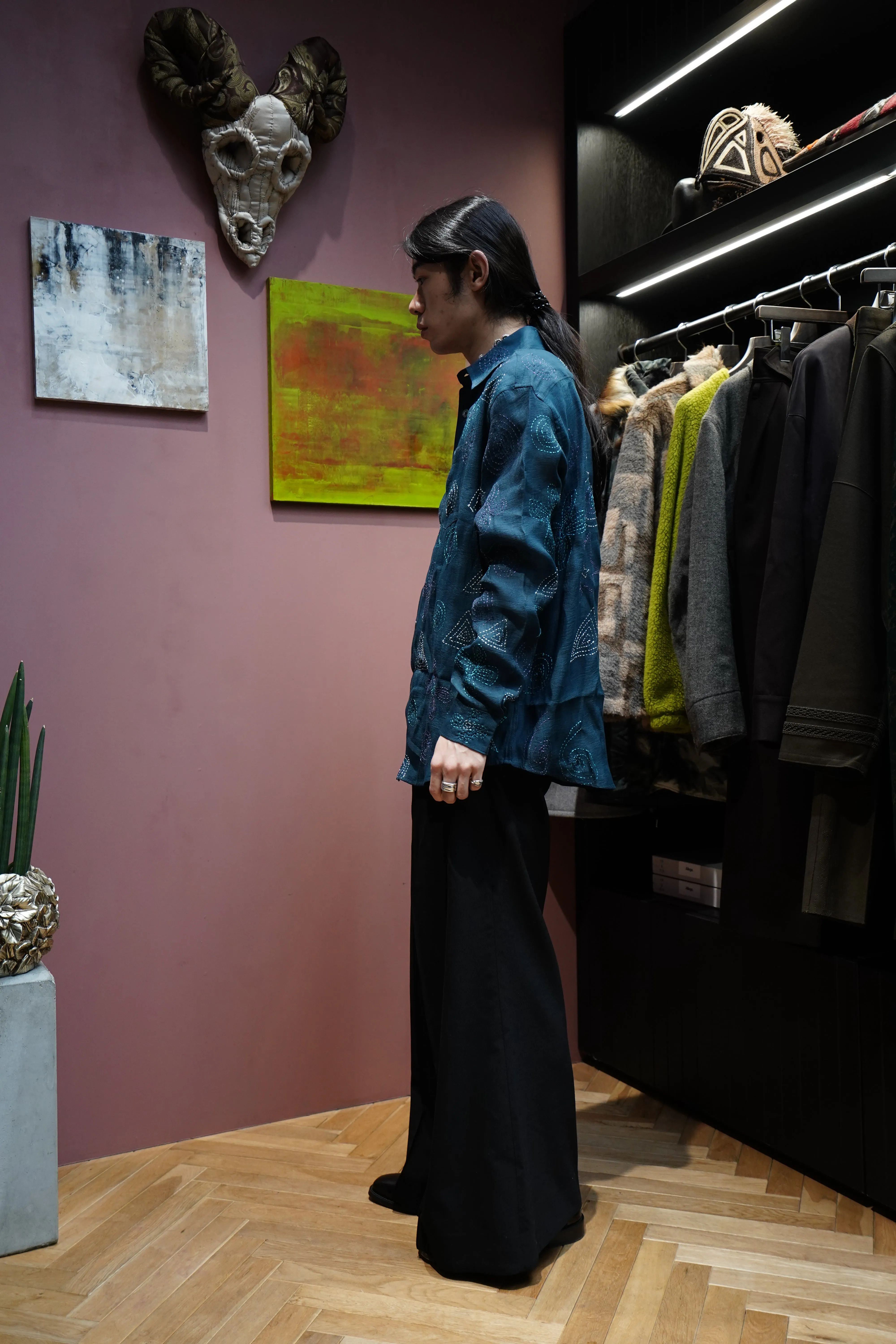Sasquatchfabrix. HAKAMA SLACKS(BLACK)