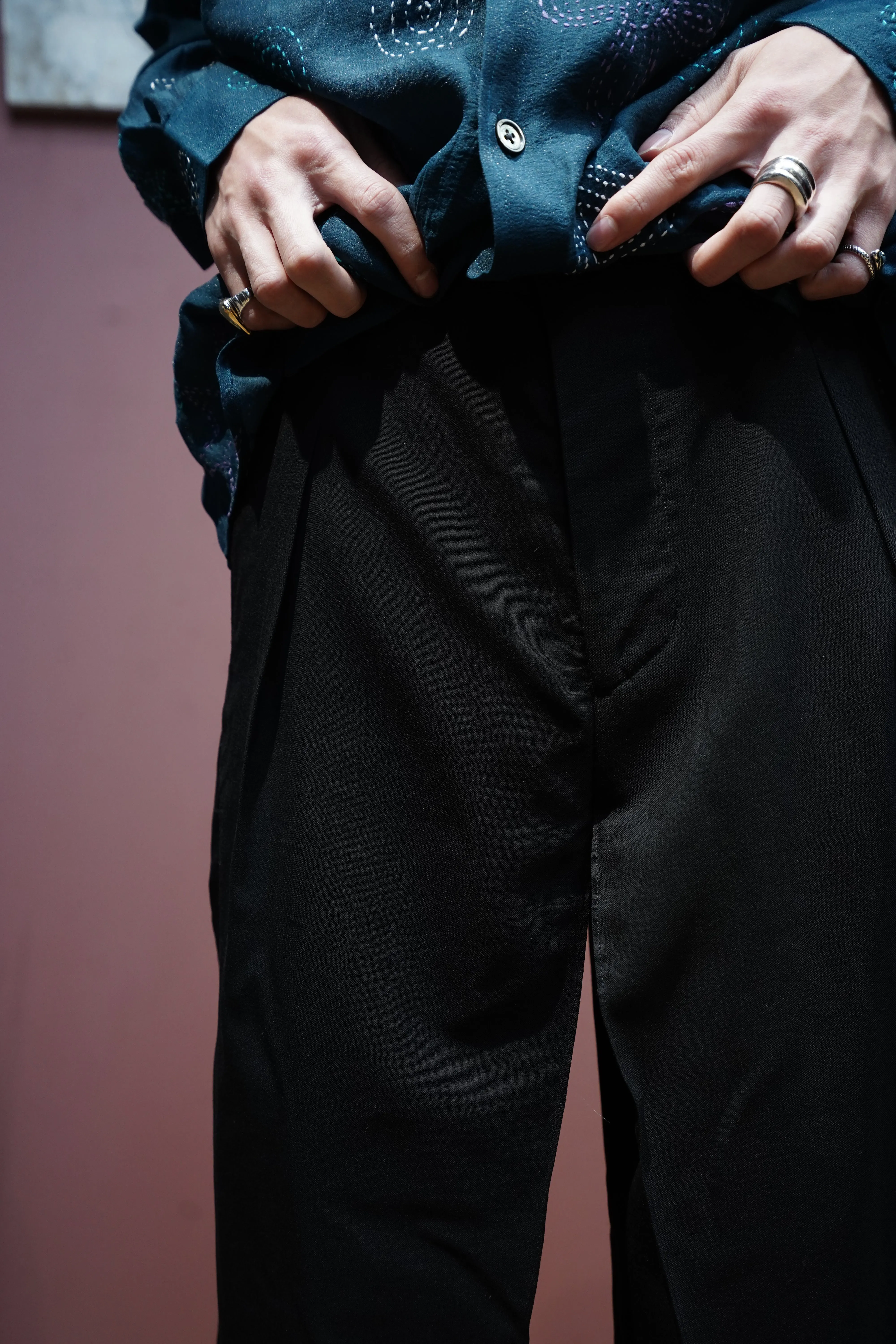Sasquatchfabrix. HAKAMA SLACKS(BLACK)
