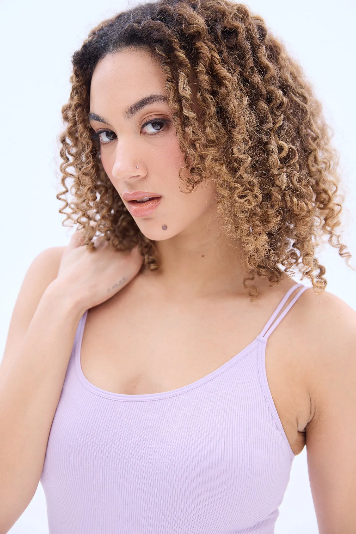 Seamless Bungee Strap Cami Bodysuit