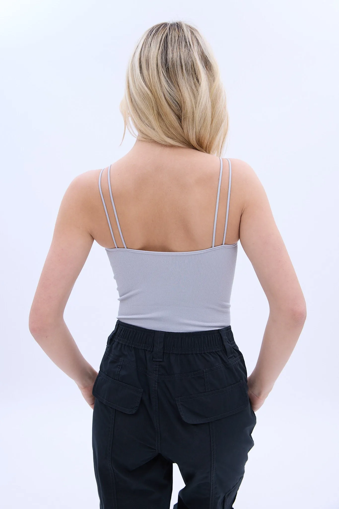 Seamless Bungee Strap Cami Bodysuit